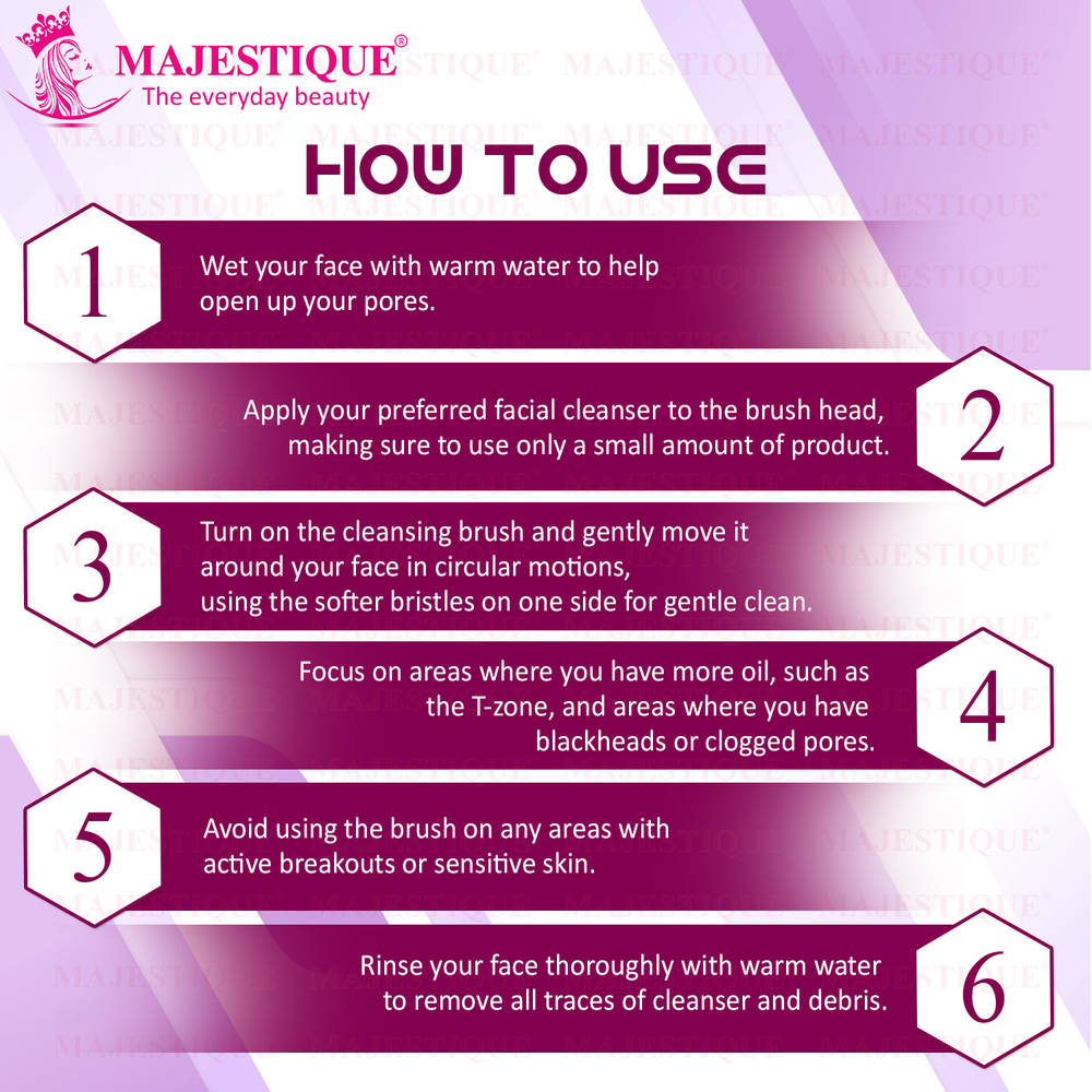 Image 3 of Majestique Pore Cleansing Facial Brush