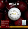 Image 1 of WHITE for the product SG Club Leather Shiled 20 White 30 RED Cricket Ball