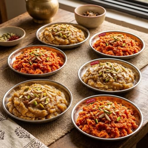 Image 5 of HAZEL Mini Stainless Steel Halwa Plate 100ml Set of 6