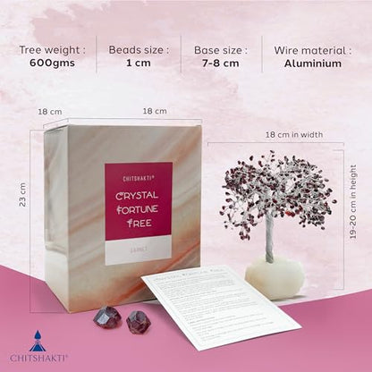 Image 4 of Chitshakti Garnet Crystal Tree – 500 Beads
