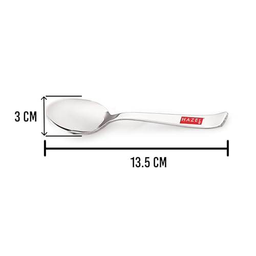 Image 4 of HAZEL Stainless Steel Small Spoons Set of 12