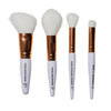Image 1 of 4 pcs for the product e.l.f. Cosmetics Rose Gold Travel Brush Kit