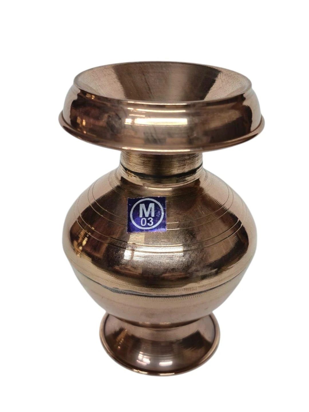 Image 1 of Gold / Onesize for the product HATEKHORI Copper Devi Lota - Kalash