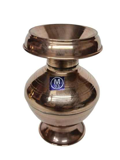 Image 1 of Gold / Onesize for the product HATEKHORI Copper Devi Lota - Kalash