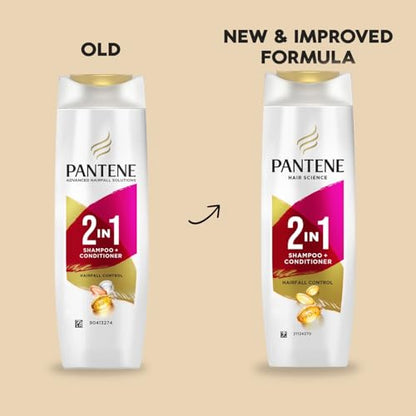 Image 2 of Pantene 2 in 1 Anti Hair Fall Shampoo + Conditioner, 340 ml