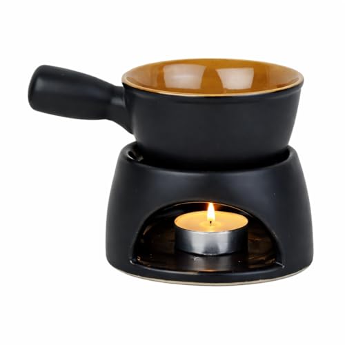 Image 3 of Pure Source India Ceramic Fondue Burner, Aroma Burner Ceramic Oil Diffuser, Home Bedroom Decor Christmas Housewarming Gift