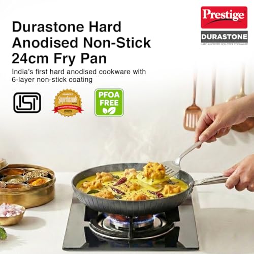 Image 4 of Prestige Durastone Hard Anodised Non-Stick Fry Pan 24 cm, 1.9 Litre