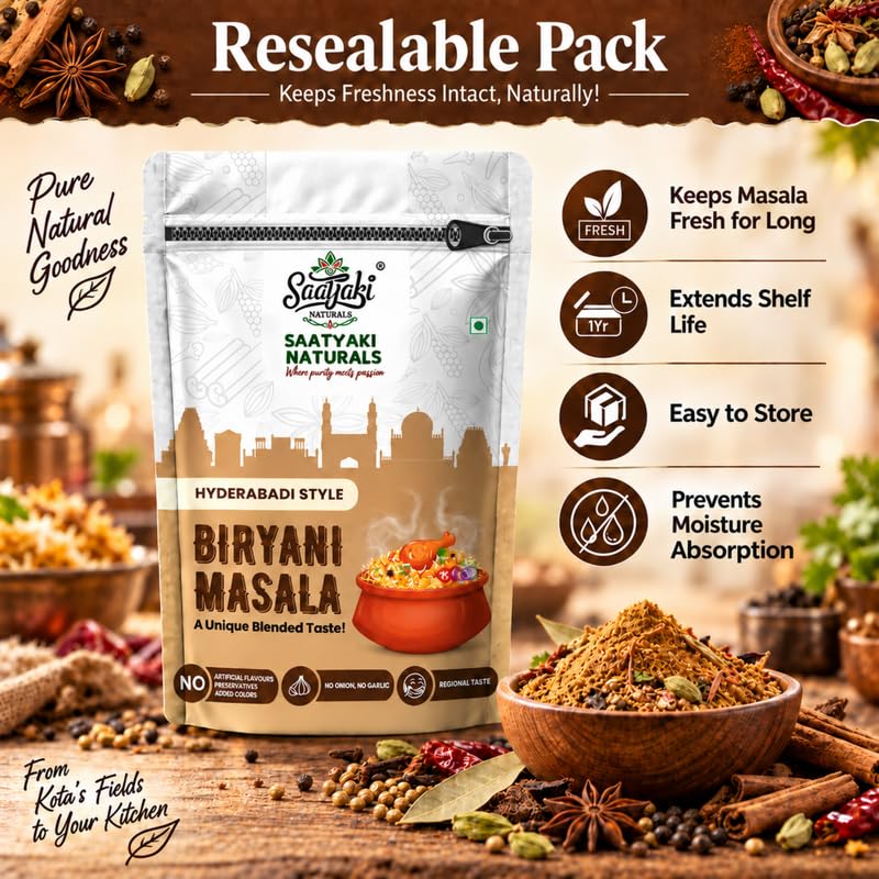 Image 7 of SAATYAKI NATURALS Hyderabadi Biryani Masala