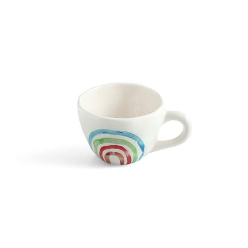 Image 4 of ExclusiveLane Rainbow Bright Hand-Painted Ceramic Coffee Mug Set of 2 220 ML