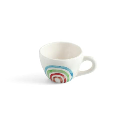 Image 4 of ExclusiveLane Rainbow Bright Hand-Painted Ceramic Coffee Mug Set of 2 220 ML