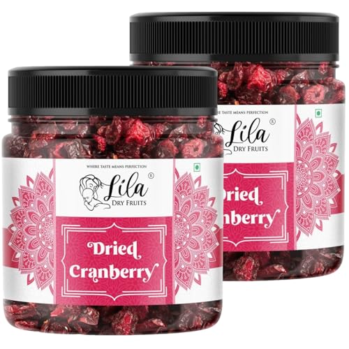 Image 1 of Pack of 1 for the product Lila Dry Fruits Dried Cranberries - 1 kg (500 g x 2)