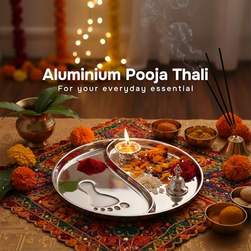 Image 2 of ALCU Pooja Thali for Diwali & Navratri (Silver)