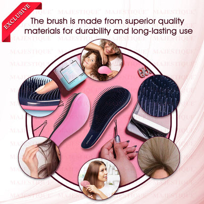 Image 7 of Majestique Wide Curve Detangling Hair Brush