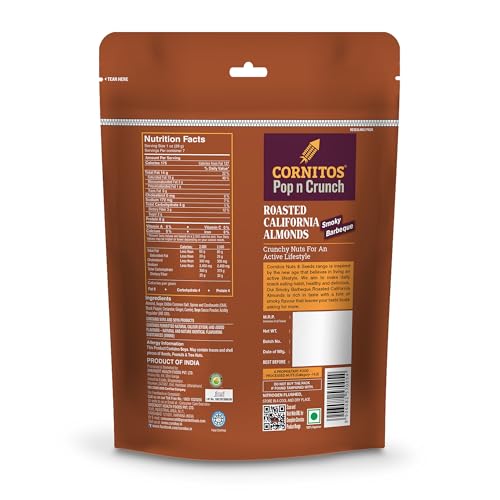Image 2 of Cornitos Roasted Almonds Smoky Barbeque 200gm