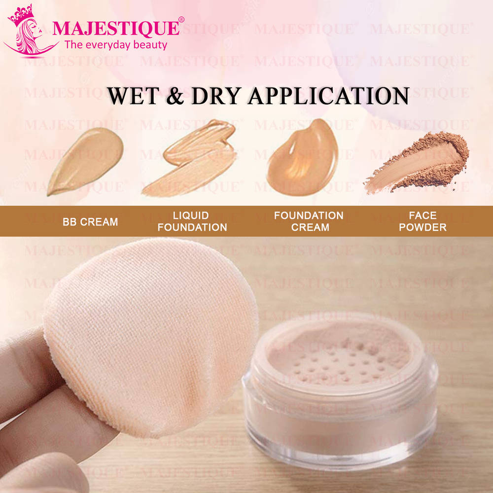 Image 3 of Majestique Makeup Foundation Sponge, Cushion Powder Puff