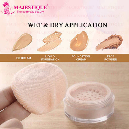 Image 3 of Majestique Makeup Foundation Sponge, Cushion Powder Puff