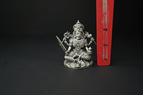 Image 3 of Dista Silvers Sri Mavullamma Devi Antique Idol 110grams