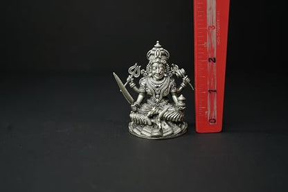 Image 3 of Dista Silvers Sri Mavullamma Devi Antique Idol 110grams