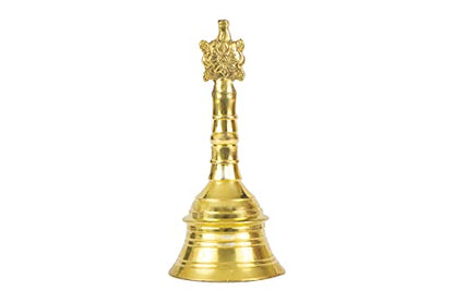 Image 2 of Spillbox Traditional Brass Bell/Worship For Temple Home -6" Inch Shankchakra (1)