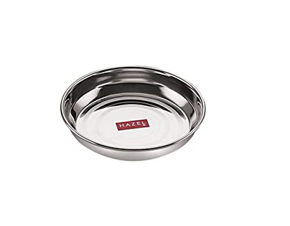 Image 1 of Default Title for the product HAZEL Stainless Steel Plates Set for Serving Ice Cream 150 ML Set of 1