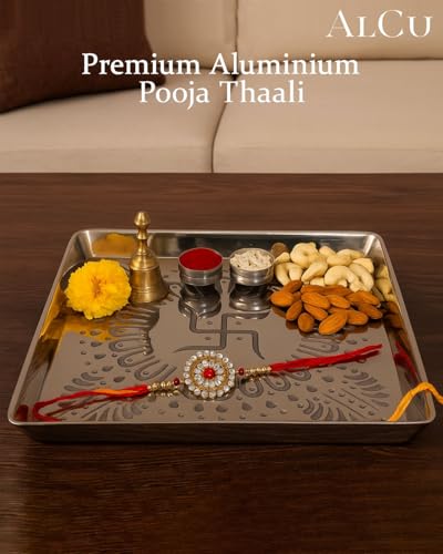 Image 5 of ALCU Pooja Thali for Diwali & Navratri (Silver)