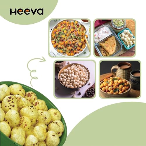 Image 3 of Heeva Roasted Makhana Foxnut Pudina Flavour 100g Pack of 4