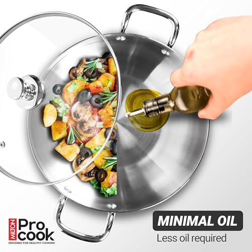 Image 4 of MILTON Pro Cook 3 Pc Cookware Set Stainless Steel