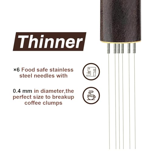 Image 4 of Supvox Espresso Coffee Stirrer Pin Tamper 6 Needles Ground Distribution