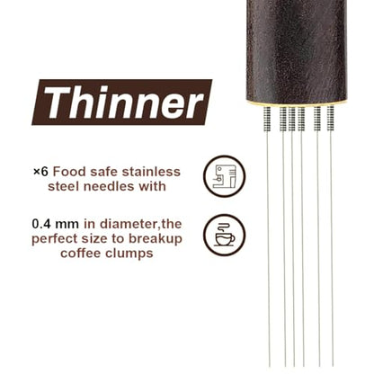 Image 4 of Supvox Espresso Coffee Stirrer Pin Tamper 6 Needles Ground Distribution
