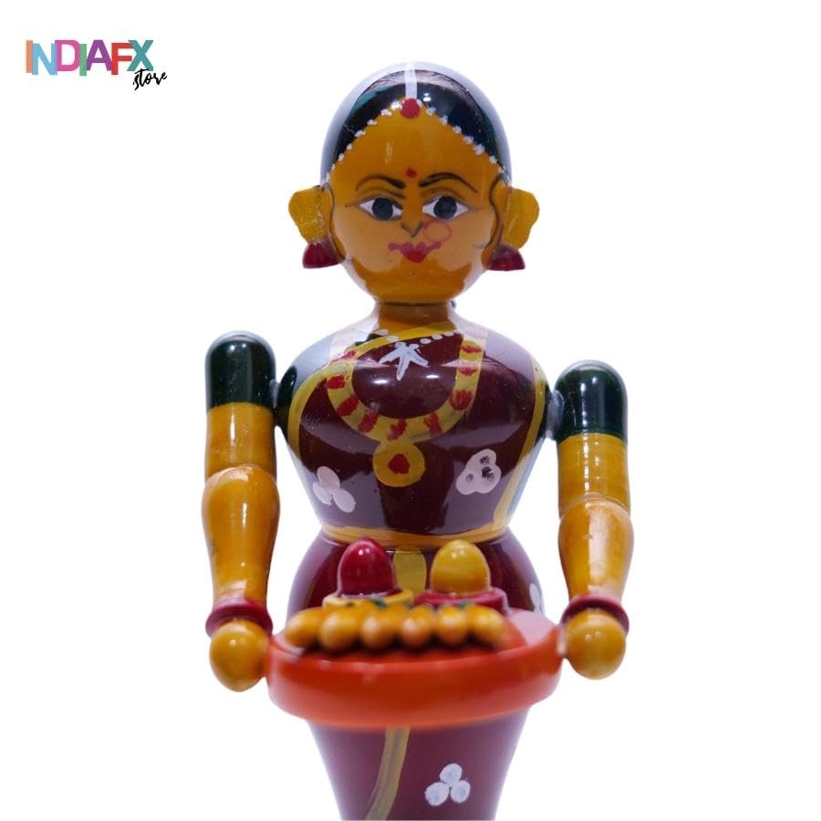 Image 5 of Handcrafted Etikoppaka Welcome Ladies Idol
