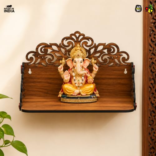 Image 6 of Gift Kya De Wooden Pooja Mandir 12x9x6 Inch