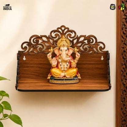 Image 6 of Gift Kya De Wooden Pooja Mandir 12x9x6 Inch