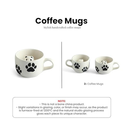 Image 6 of ExclusiveLane Furry Friend Surprise 3D Animal Ceramic Coffee Mugs Set of 2 210 ml
