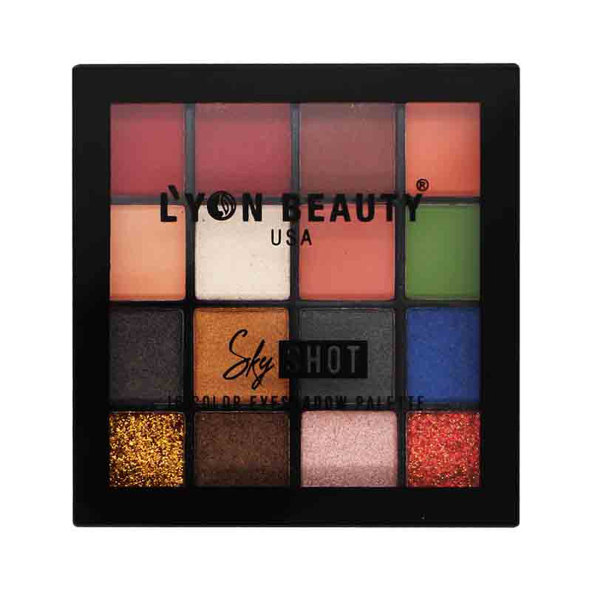 Image 2 of Lyon Beauty Sky Shot 16 Color Eyeshadow Palette - Multi-Color 01