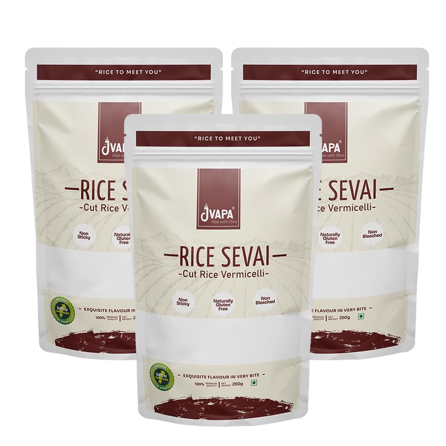 Image 1 of Default Title for the product JVAPA Rice Sevai (Cut Vermicelli) 750g (250g x Pack of 3)