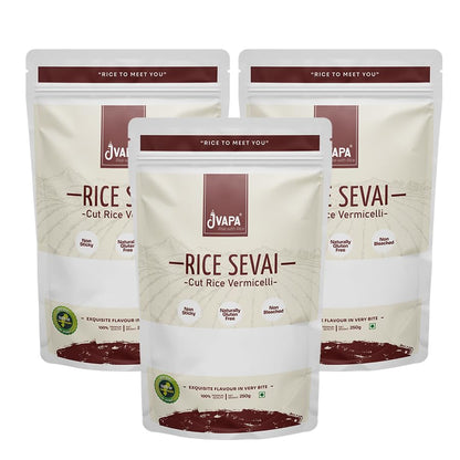 Image 1 of Default Title for the product JVAPA Rice Sevai (Cut Vermicelli) 750g (250g x Pack of 3)