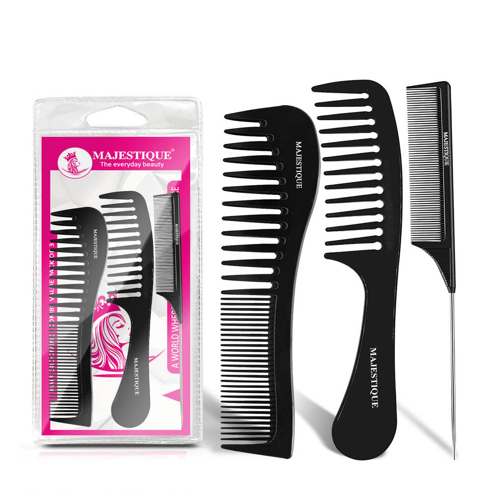 Image 1 of 20 g for the product Majestique Hair Grooming Combs Set Of 3