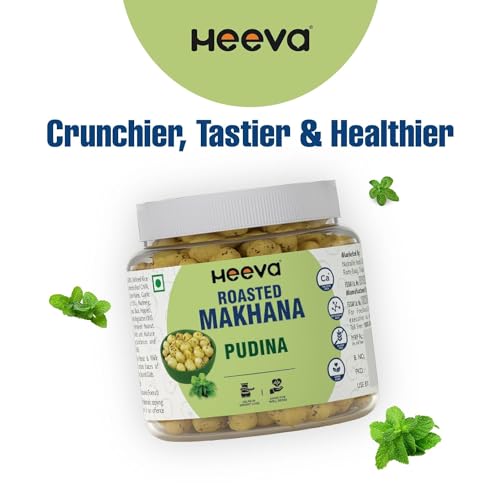 Image 6 of Heeva Roasted Makhana Foxnut Pudina Flavour 100g Pack of 3