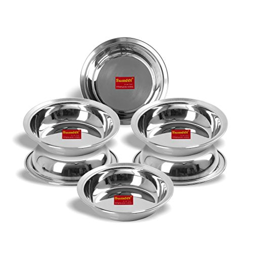 Image 18 of Sumeet Stainless Steel Serving Plates