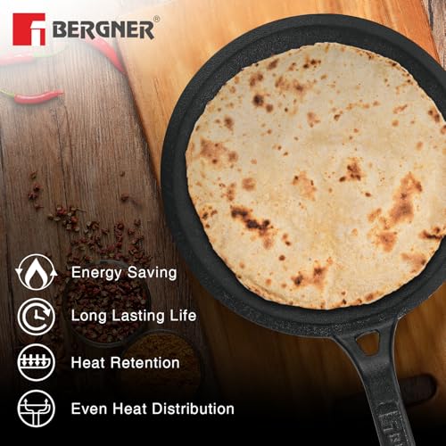 Image 6 of BERGNER Eco Cast Iron 26cm Roti Tawa