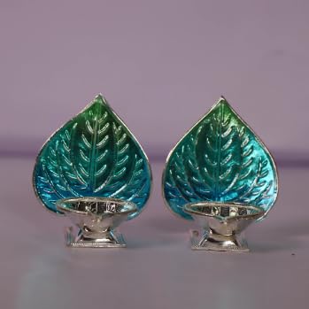 Image 1 of Default Title for the product Dista Silvers Silver Betel Leaf Pattern Pair 41.3g