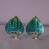 Image 1 of Default Title for the product Dista Silvers Silver Betel Leaf Pattern Pair 41.3g