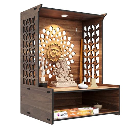 Image 1 of Default Title for the product Rellon Industries Temple for Home Mandir with LED Spot Light (A4)