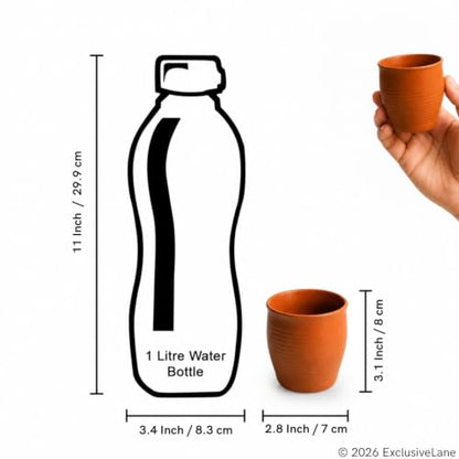 Image 7 of ExclusiveLane Terra Ceramic Tea Kullads Set of 6 160 ML Microwave Safe