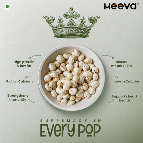 Image 5 of Heeva Raw Makhana Foxnuts Lotus Puffs 250g