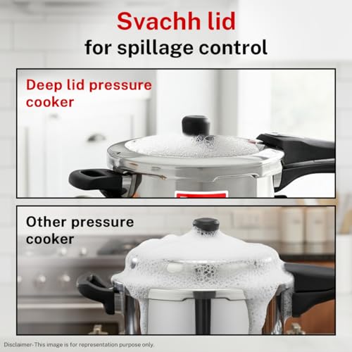 Image 5 of Prestige 3 Litre TRIPLY Svachh Outer Lid Pressure Cooker