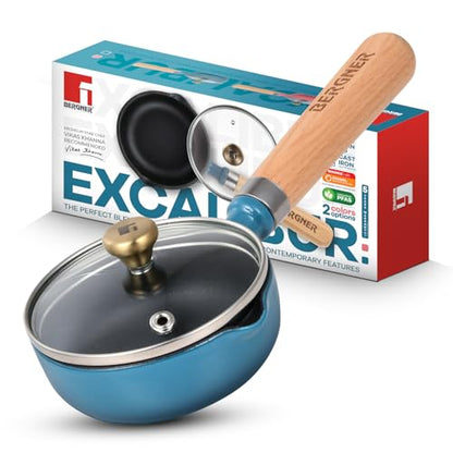 Image 1 of Default Title for the product BERGNER Excalibur Lightweight Cast Iron Tadka Pan with Lid 12cm