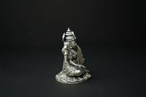 Image 5 of Dista Silvers Sri Mavullamma Devi Antique Idol 110grams