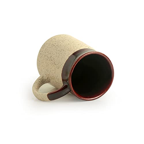 Image 5 of ExclusiveLane Cocoa Rims Studio Pottery Ceramic Coffee Mugs Set of 2