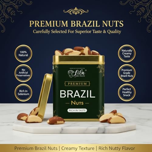 Image 4 of LILA DRY FRUITS Brazil Nuts 275 Grams Jumbo Size Natural Raw Unsalted